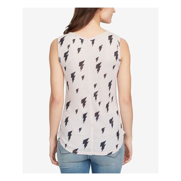 WILLIAM RAST Womens Pink Printed Tank Sleeveless Scoop Neck Top M - Picture 2 of 4